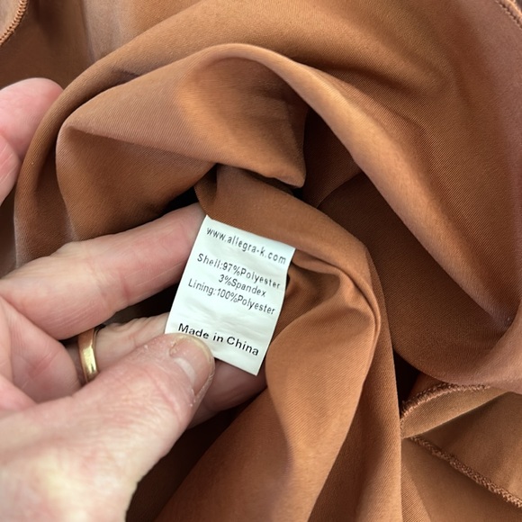 ALLEGRA K SATIN PLEATED MAXI SKIRT SIZE XS e32 - Picture 5 of 7